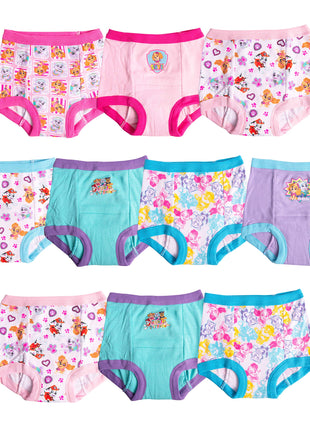 Paw Patrol Girls Toddler Potty Training Pants With Chase, Skye & More With Success Chart & Stickers Size 18, 2T, 3T, 4T, 10-Pack, 3T