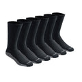Dickies Men's Dri-tech Original Moisture Control Crew Socks Multipack, Black (6 Pairs), Shoe Size: 6-12, Pack of 6
