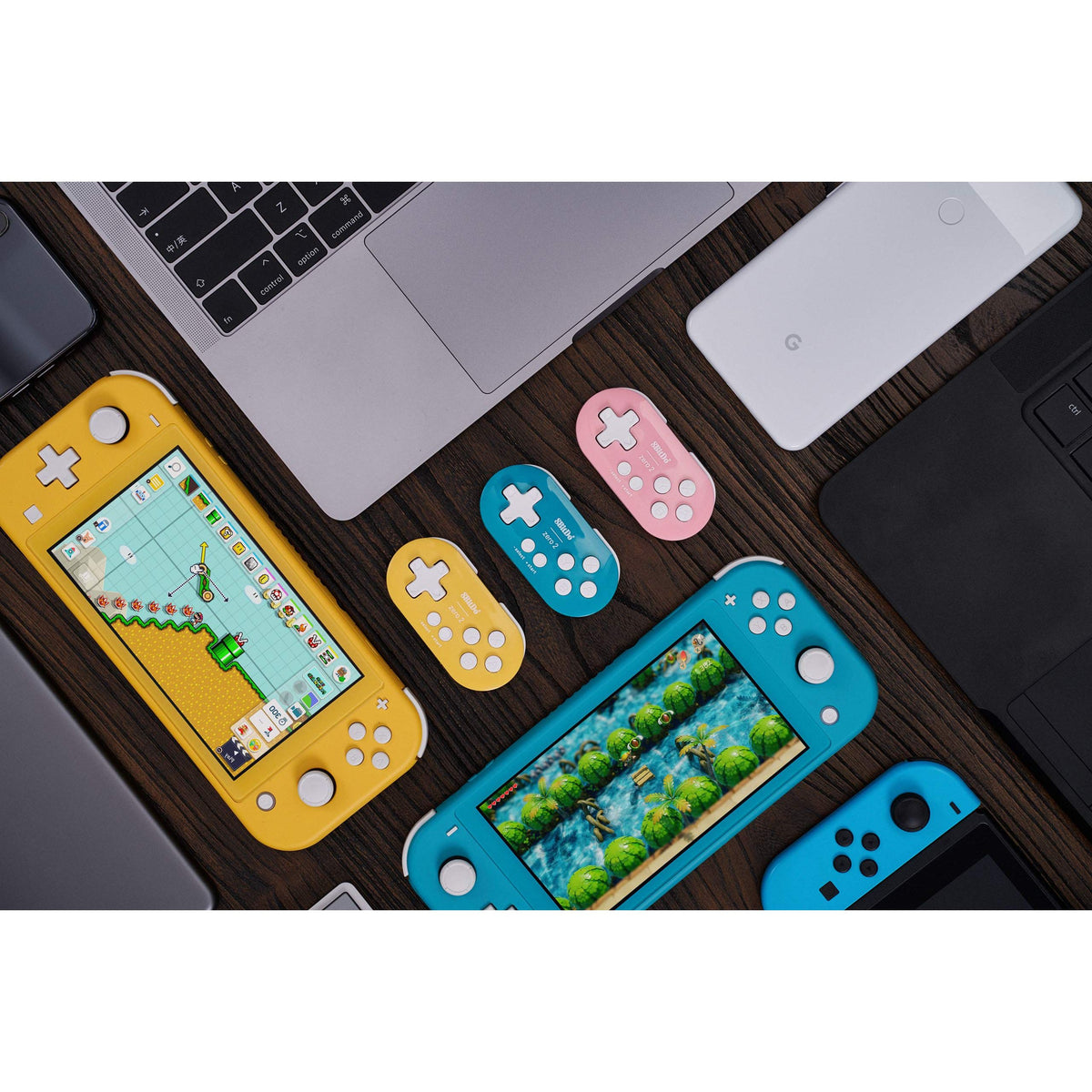 8Bitdo Zero 2 Bluetooth Key Chain Sized Mini Controller for Nintendo Switch, Windows, Android and macOS (Yellow Edition)