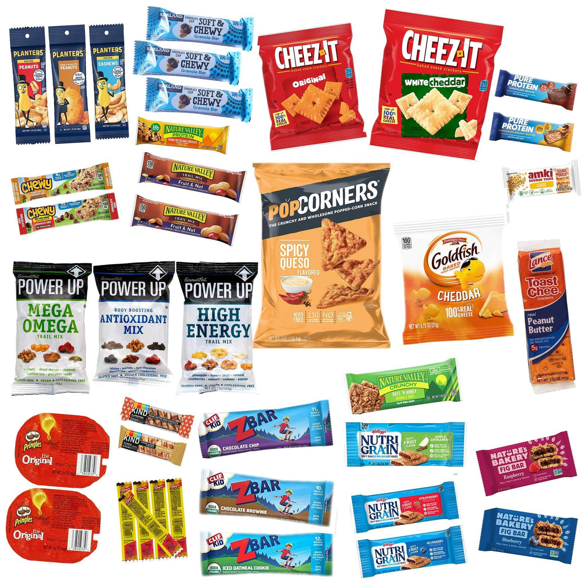 Jumbo Jumble Snack Box (40 Count) Protein Gift Care Package Snacks Variety Pack for Adults Teens Kids Men Women College Office Birthday (Protein Set)
