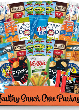 Healthy Snacks Variety Pack (50 Count) - Easter Snack Box Care Package with Chips, Cookies & Granola Bars - Healthy Easter Basket for Adults, Kids & Teens, College Students, Office, Travel & Birthday