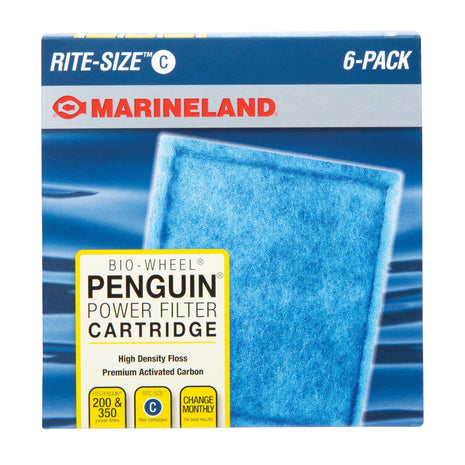 Marineland Penguin Bio-Wheel Replacement Filter Cartridges, Rite-Size C, 6 Count