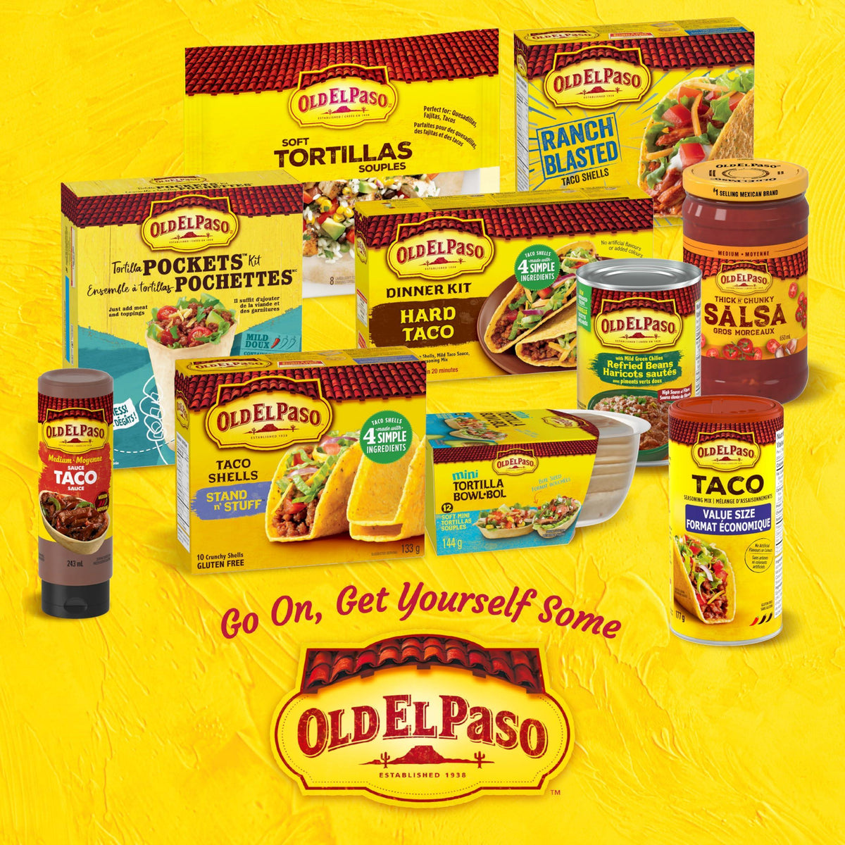Old El Paso Tacos For Two Hard Taco Dinner Kit, 155g/5.5 oz., {Imported from Canada}