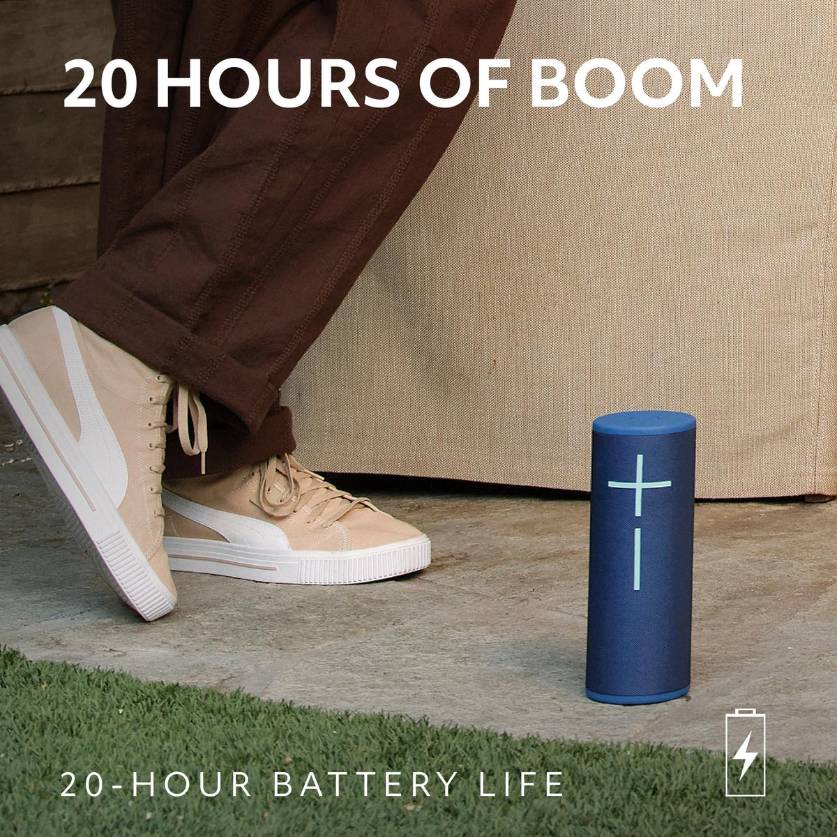 Ultimate Ears MEGABOOM 4 Portable Waterproof Bluetooth Speaker, 360-Degree Sound, Thundering Bass, 147ft Range, 20-Hour Battery, Floating Speaker - Blue