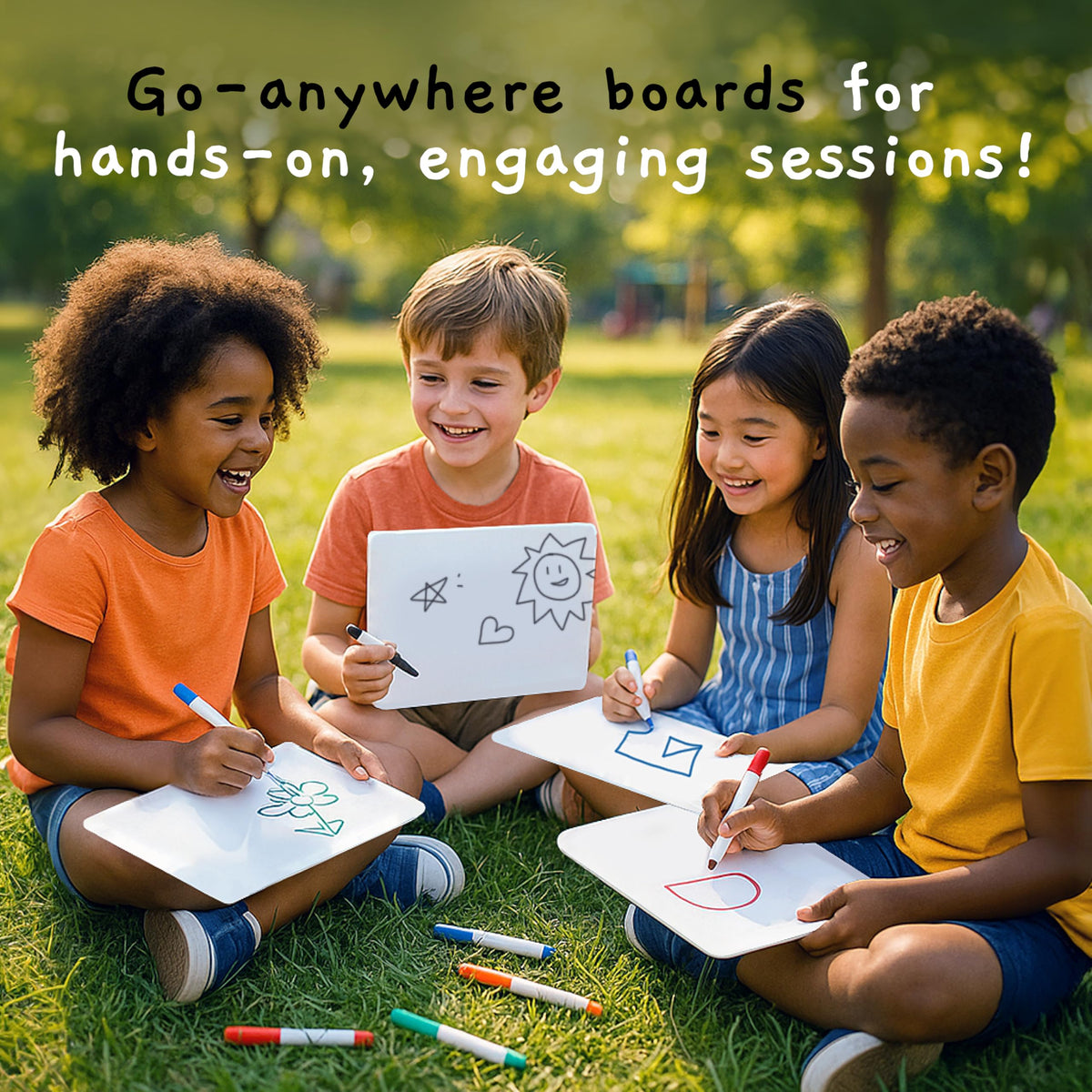 Board Geeks 25 Pack Small White Boards for Students - Double Sided Dry Erase Boards 9 x 12 in - Mini Whiteboard Set for Classroom or Home Use - Portable White Board Bulk for Kids and Teachers