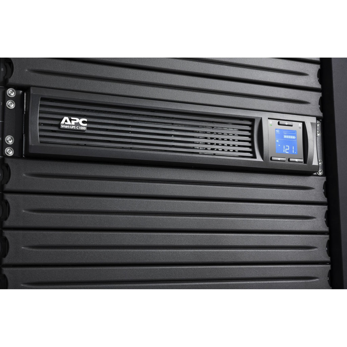 APC 1000VA Smart UPS with SmartConnect, SMC1000-2UC Rack Mount UPS Battery Backup, Sinewave, AVR, 120V, Line Interactive Uninterruptible Power Supply