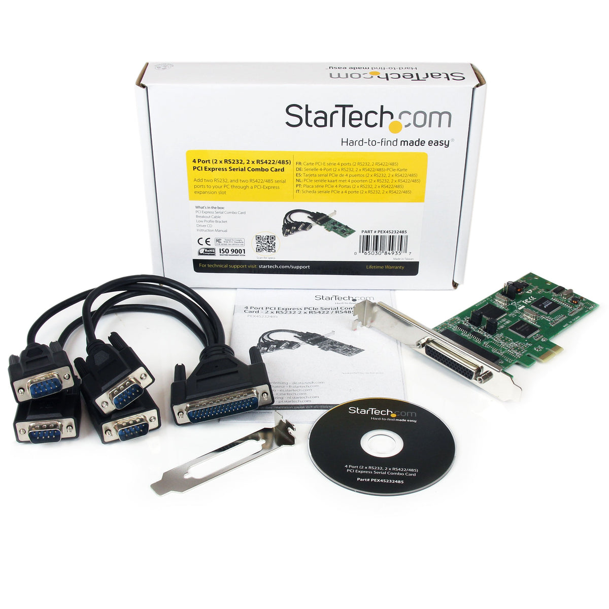 ADD Two RS232, and Two RS422/485 Serial Ports to Your PC Through A PCI-Express E