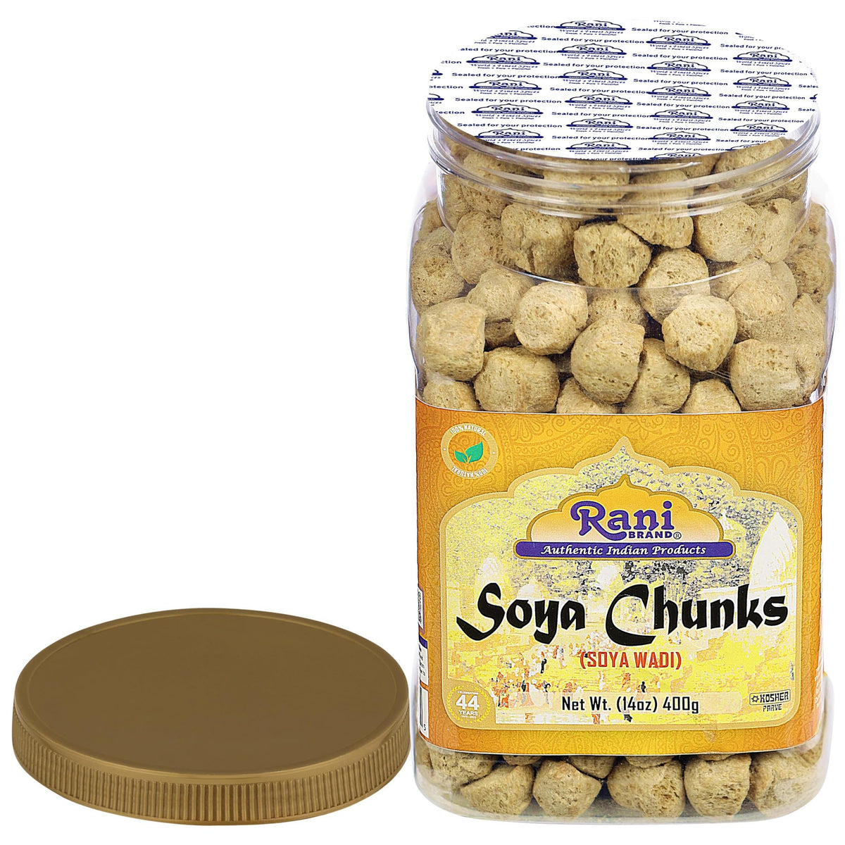 Rani Soya Chunks Nuggets (High Protien) Vadi 14oz (400g) ~ All Natural, Salt-Free | Vegan | No Colors | Gluten Friendly | NON-GMO | Kosher | Indian Origin | Meat Alternate Substitute