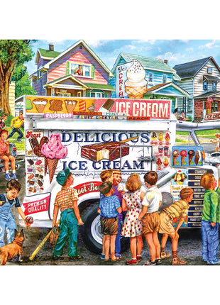 RoseArt - Back to The Past - Ice Cream Truck Day - 1000 Piece Jigsaw Puzzle for Adults