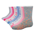 Hanes Girls' Big Ultimate Fashion, Lightweight Stretch Crew Socks, Assorted 10-Pair Pack, Small, Pink/Grey/Blue/Lavender, Medium
