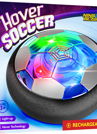 Ninja Blast Hover Soccer Light-Up Ball, Birthday Gift for Boys, Indoor Toy Games, Kids Gifts for Age 5, 6, 7, 8, 9, 10, 11, 12 Years Old, Boy Toys for Age 3 Years and Up.