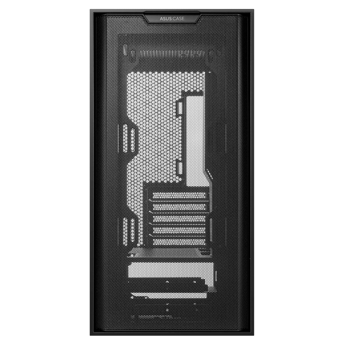 ASUS A21 Micro-ATX Case Black Edition Supports Graphics Cards up to 380mm, 360mm Coolers, & Standard ATX PSUs, Porous Front-Panel Mesh, Compatible with New BTF Hidden Connector Technology