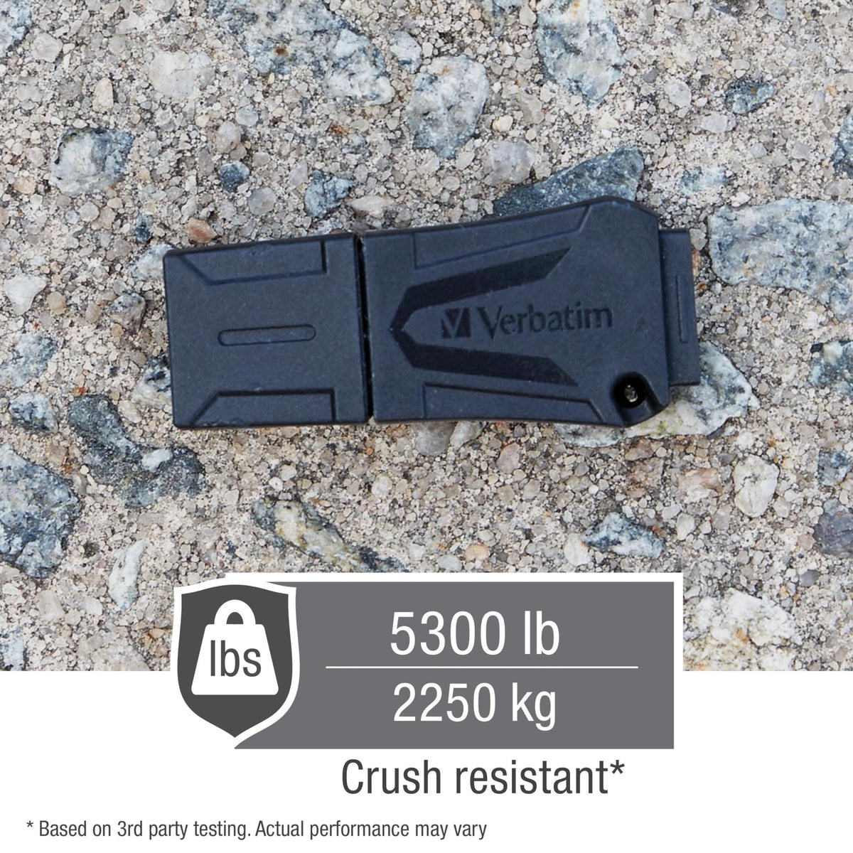 Verbatim 32GB ToughMAX USB 2.0 Flash Drive - Extremely Durable Thumb Drive - Black