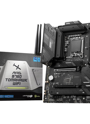 MSI MAG B760 Tomahawk WiFi Gaming Motherboard (Supports 12th/13th/14th Gen Intel Processors, LGA 1700, DDR5, PCIe 5.0, M.2, 2.5Gbps LAN, USB 3.2 Gen2, HDMI/DP, Wi-Fi 6E, Bluetooth 5.3, ATX)