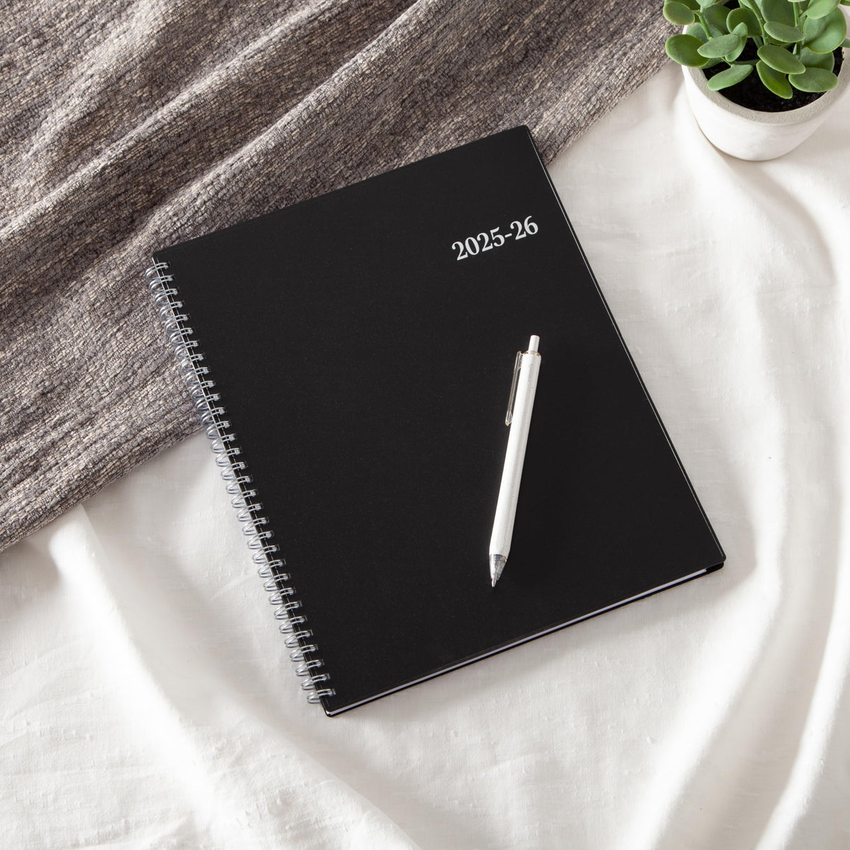 Blue Sky 2025-2026 Weekly and Monthly Academic Year Planner Calendar, July - June, 8.5" x 11", Flexible Cover, Wirebound, Laminated Tabs, Storage Pocket, Enterprise (Enterprise 2025-2026, 8.5" x 11")