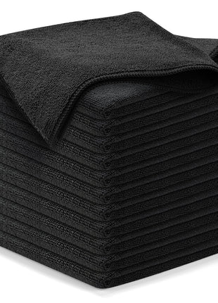 USANOOKS Microfiber Cleaning Cloth - 12Pcs 12.5x12.5 inch High Performance - 1200 Washes, Ultra Absorbent Microfiber Towels for Cars Undercarriage, Rims and Engine Bay Cleaning -Microfiber Cloth