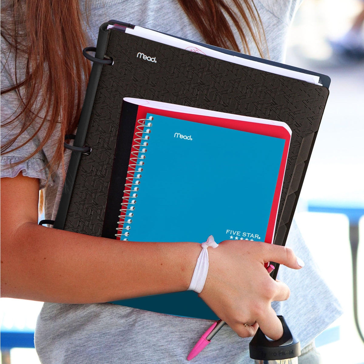 Five Star Spiral Notebook, 2 Subject, College Ruled Paper, 6" x 9-1/2", 80 Sheets, Fights Ink Bleed, Water Resistant Cover, Tidewater Blue (840029CG1-ECM)