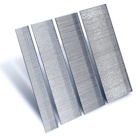 18 Gauge Brad Nails 4 Sizes (2",1-1/2",1-1/4",3/4"),1000-Pack | Assorted Galvanized 18 GA Nail Gun Nails and Small Finishing Nails for Pneumatic, Electric Brad Nailer