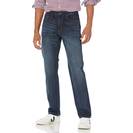 Amazon Essentials Men's Athletic-Fit Stretch Jeans - Discontinued Colors, Dark Wash, 34W x 32L