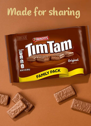 Arnott’s Tim Tam Milk Chocolatey Cookies, Original Flavour, Family Pack 365g (12.9 oz) – Authentic Imported