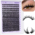 ALICE Lash Clusters Wispy Eyelash Clusters 168pcs 10-18mm Cluster Eyelash Extensions Natural Volume Lash Extensions DIY Individual Lashes Clusters with Soft Thin Band