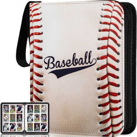 Baseball Card Binder,2025-2026 Sports Trading Card with Sleeves Holder Album,990 Pockets Baseball Card Holder Sheets Display Storage Protectors for Collectors Boys and Girls Gift