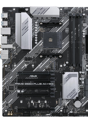 ASUS Prime B550-PLUS AC-HES AMD AM4 (3rd Gen Ryzen) ATX Motherboard (Dual M.2, PCIe4.0, WIFI5, 1Gb Ethernet, SATA 6 Gbps, USB 3.2 Gen 2 Type-C, Front USB 3.2 Gen 1 Type-C and CEC Tier II Ready)