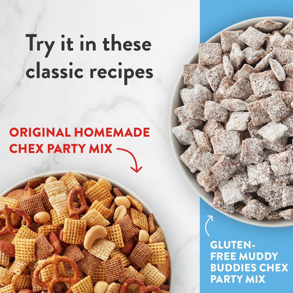 Rice Chex Gluten Free Breakfast Cereal, Homemade Chex Mix Ingredient, Family Size, 18 oz