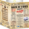 30th Birthday Card for Women Men - Back In 1995 Newspaper - 30 th Happy BIRTHDAY card - 30th birthday gift for Her Him - JUMBO A4 size - 30th birthday decorations - Best gifts for 30 year old man woman