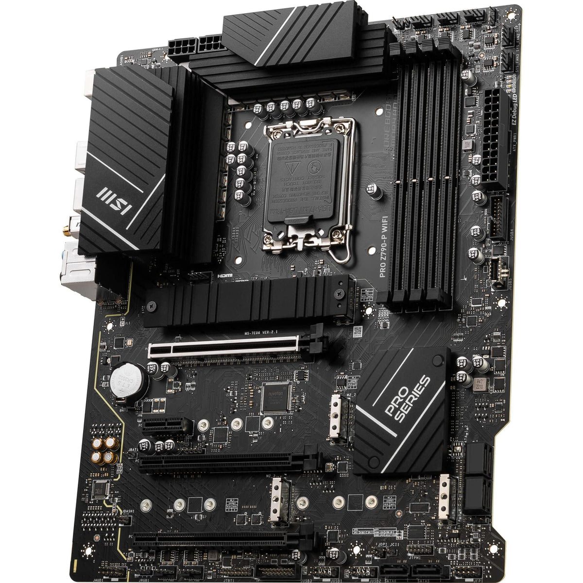 MSI PRO Z790-P WiFi ProSeries Motherboard (Supports 12th/13th/14th Gen Intel Processors, LGA 1700, DDR5, PCIe 5.0, M.2, 2.5Gbps LAN, USB 3.2 Gen2, HDMI/DP, Wi-Fi 6E, Bluetooth 5.3, ATX)