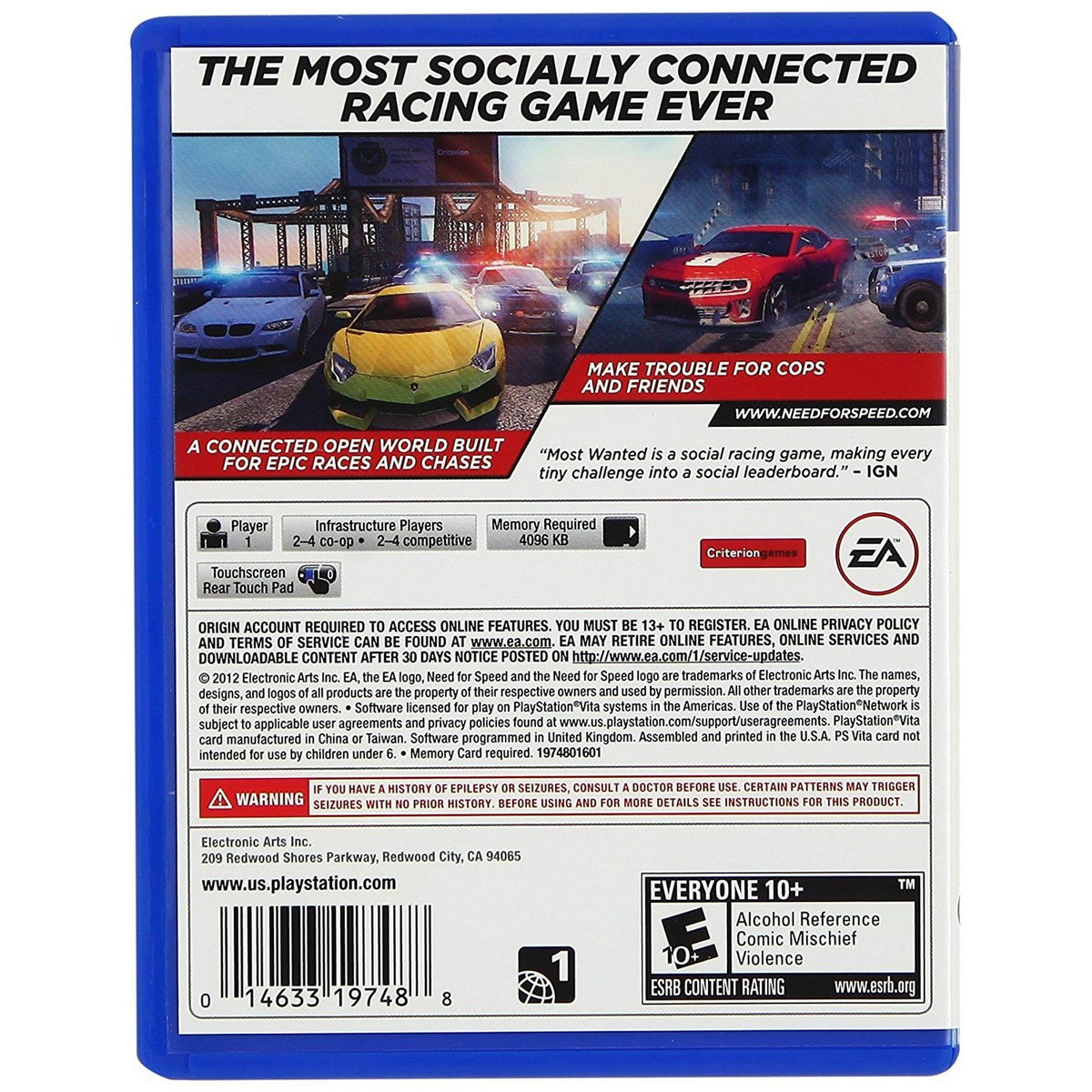 Need for Speed Most Wanted - PlayStation Vita