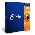 Elixir Strings, Electric Guitar Strings, Nickel Plated Steel with NANOWEB Coating, Longest-Lasting Bright Tone with Comfortable Feel, 6 String Set, Light 10-46