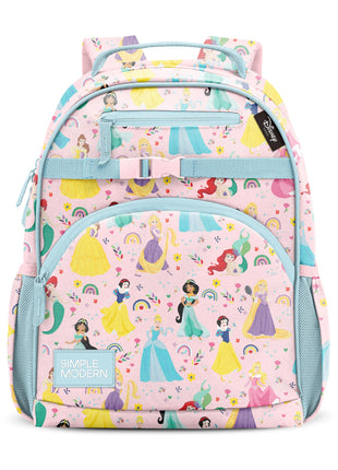 Simple Modern Medium Disney Toddler Backpack for School Girls and Boys | Kindergarten Elementary Kids Backpack | Fletcher Collection | Kids   15 inch tall | Princess Rainbows