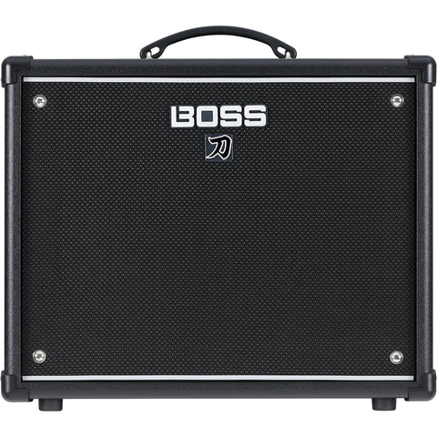 BOSS Katana-50 Gen 3 Guitar Amplifier | Compact 50-Watt Combo Amp | Custom 12-Inch Speaker | Evolved Tube Logic Sound | 12 Amp Characters | Onboard BOSS Effects | Advanced Connectivity & More