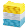 Amazon Basics Microfiber Cleaning Cloths, Ultra Absorbent, Lint Free, Streak Free, Non-Abrasive, Reusable and Washable, 16