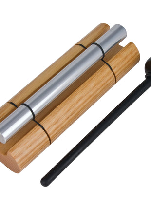 Woodstock Wind Chimes Zenergy Solo Hand Chime, Silver (7") Musically Tuned for Meditation, Yoga and Mindfulness, Bell Percussion Instrument For Teachers and Classrooms