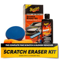 Meguiar's Quik Scratch Eraser Kit, Car Scratch Remover for Repairing Surface Blemishes, Car Care Kit with ScratchX, Drill-Mounted Pad, and Microfiber Towel, 4 Count