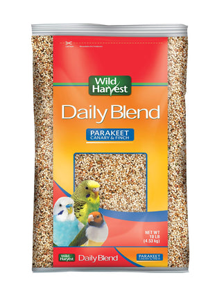 Wild Harvest Daily Blend Nutrition Diet For Parakeet, Canary And Finch 10 Pounds