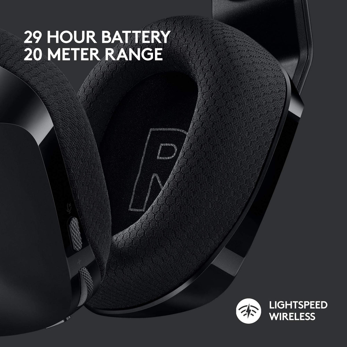Logitech G733 Lightspeed Wireless Gaming Headset, Suspension Headband, Lightsync RGB, Blue VO!CE Mic, PRO-G Audio – Black, Gaming Headset Wireless, PC, PS5, PS4, Switch Compatible