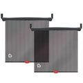 Munchkin Brica Sun Safety Car Window Shade with Heat Alert, Helps Block UVA/UVB Rays, 2 Pack, Black