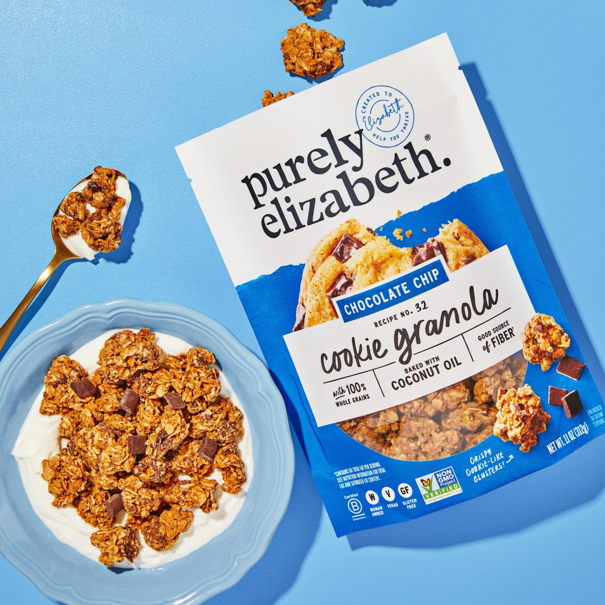 Purely Elizabeth Cookie Granola Choc Chip 11 OZ