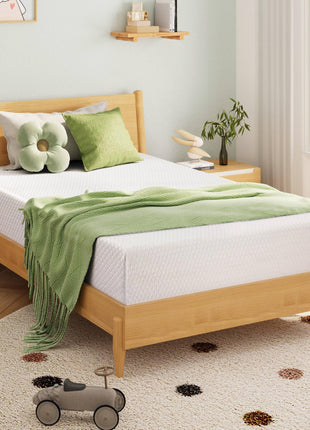 EGOHOME Full Size Memory Foam Mattress, 8 Inch Bed Mattress in A Box with Cooling Green Tea Gel, Pressure Relief with Medium Firm Support, CertiPUR US Certified, 75''L x 54''W, ??7.3 pounds White