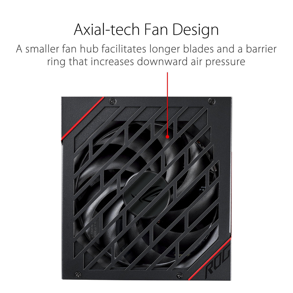 ASUS ROG Strix 750 Fully Modular 80 Plus Gold 750W ATX Power Supply with 0dB Axial Tech Fan and 10 Year Warranty