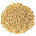DECYOOL 1200Pcs 4mm Smooth Round Beads Gold Spacer Loose Ball Beads for Bracelet Jewelry Making Craft