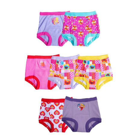 Sesame Street Unisex Toddler Potty Training Pants with Elmo, Cookie Monster and Big Bird with Stickers & Success Chart