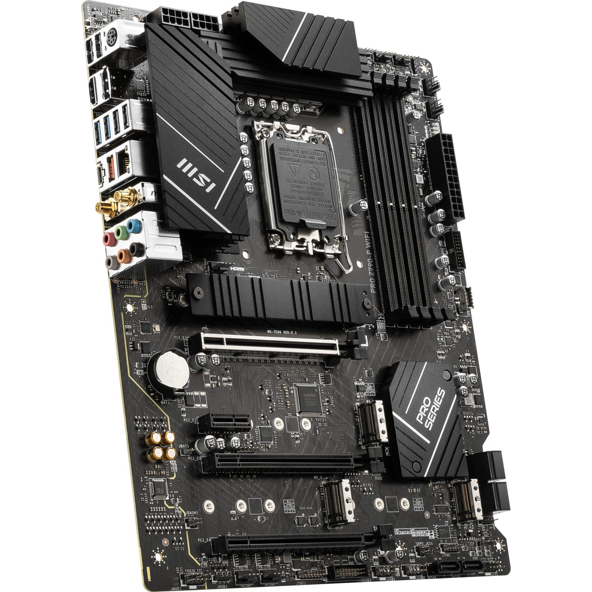 MSI PRO Z790-P WiFi ProSeries Motherboard (Supports 12th/13th/14th Gen Intel Processors, LGA 1700, DDR5, PCIe 5.0, M.2, 2.5Gbps LAN, USB 3.2 Gen2, HDMI/DP, Wi-Fi 6E, Bluetooth 5.3, ATX)