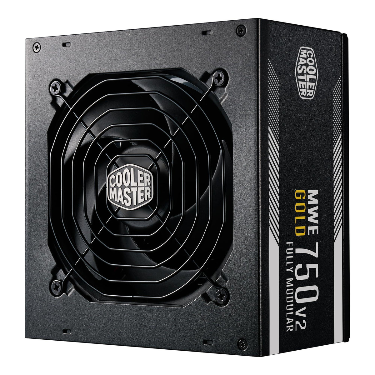 Cooler Master MWE Gold 750 V2 Full Modular, 750W, 80+ Gold Efficiency, GPU Support RTX 4070 Super, 2 EPS Connectors, 120mm HDB Fan, Semi-fanless, 5-Year