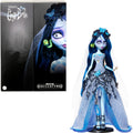 Monster High Skullector Doll, Corpse Bride Emily Collectible in Gothic Spiderweb Wedding Dress with Accessories Like Gauze Veil and Doll Stand