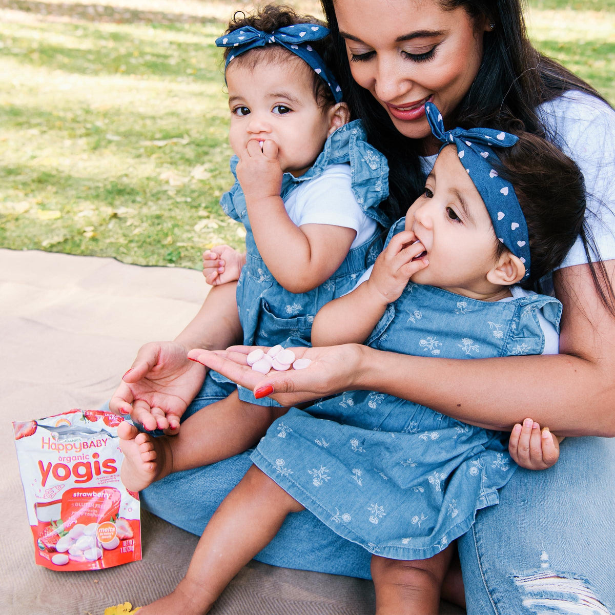 Happy Baby Organics Greek Yogis Freeze-Dried Greek Yogurt and Fruit Snacks, Strawberry Banana, 1 Ounce (Pack of 1) packaging may vary