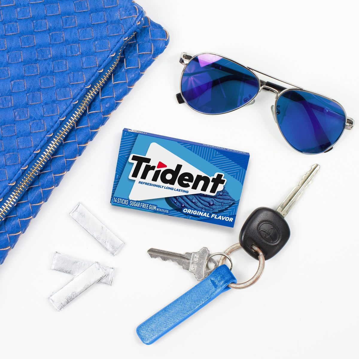 Trident Original Flavor Sugar-Free Chewing Gum, 12 Packs of 14 Pieces (168 Total Pieces)